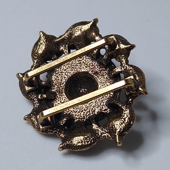 Vintage Decorative Small Metal Scarf Slide - Picture 10 of 12